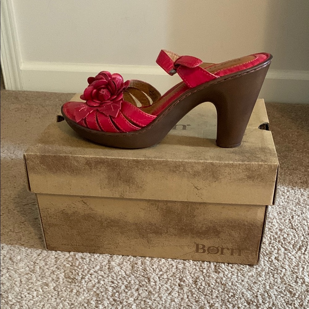 Women's Pink Heeled Sandals